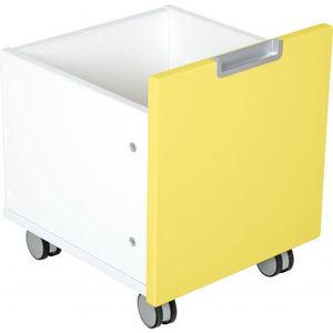 Cutie mica pe roti pentru dulap Quadro galben imagine