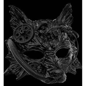 Masca lup steampunk imagine