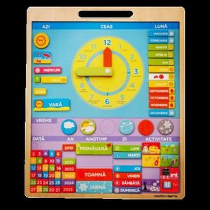 BigJigs Calendar magnetic vremea - limba romana imagine