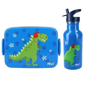 Set cutie alimente 16x13x5 cm si bidon inox 500 ml PrÃªt blue imagine