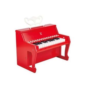 Jucarie din lemn - Pian rosu - invat sa cant cu lumini imagine