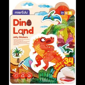 Set creativ cu stickere moi reutilizabile , Tinutul dinozaurilor imagine