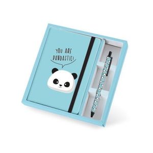 Set cadou cu carnet A5 si pix erasable, Pandastic imagine