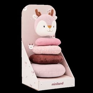 Jucarie educativa de stivuit din plus, pentru bebelus, de la 12 luni, Caprioara imagine