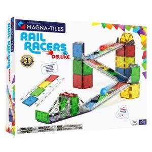 MAGNA-TILES Rail Racers Deluxe, 90 piese imagine