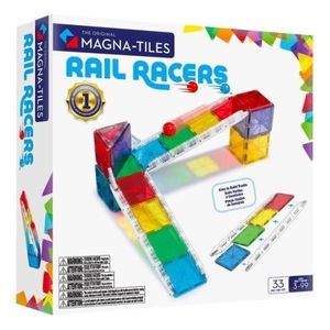 MAGNA-TILES Rail Racers, 33 piese imagine