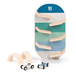 Pista de curse auto din lemn, BS Toys imagine