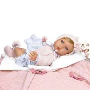 Papusa Nines D'Onil, Susette, nou-nascut, cu parul blond, cu miros de vanilie, 1700 gr, 48 cm imagine