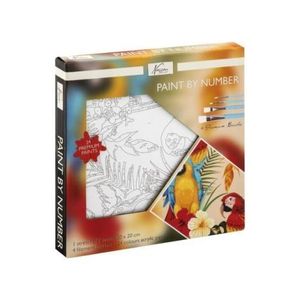 Set creativ, Pictura pe numere, canvas, Papagali, Fine Art, Nassau imagine