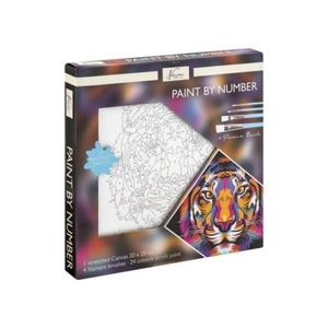 Set creativ, Pictura pe numere, canvas, Tigru, Fine Art, Nassau imagine