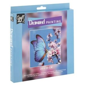 Set creativ pictura cu diamante, Diamond painting, FluturI, Craft Sensations imagine