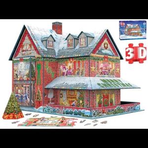 Casa de Craciun Puzzle 3D imagine