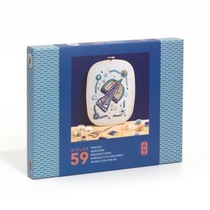 Atelier creativ 59 pentru adulti Broderie cu margele, Djeco imagine