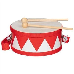 Toba rosie cu malete din lemn, instrument muzical pentru copii imagine