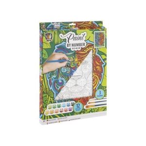 Set creativ, Picteaza pe numere, Canvas Leu, Grafix imagine