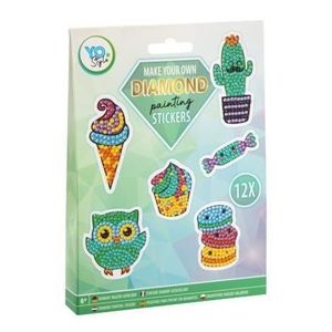 Set creativ, Creeaza propriile abtibilduri cu strasuri, Diamond paint stickers, Grafix imagine