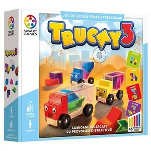 Smart Games - Trucky 3, joc de logica cu 48 de provocari, 3+ ani, editie lb. Romana imagine