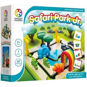 Smart Games - Safari Park Jr., joc de logica cu 60 de provocari, 3+ ani, editie internationala imagine