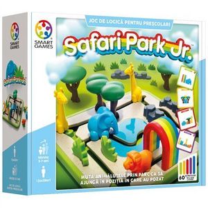 Smart Games - Safari Park Jr., joc de logica cu 60 de provocari, 3+ ani, editie lb. Romana imagine