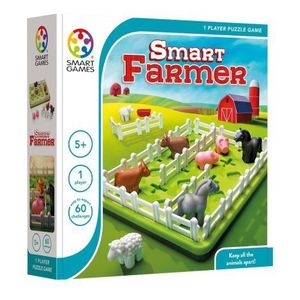 Smart Games - Smart Farmer, joc de logica cu 60 de provocari, 4+ ani, editie internationala imagine