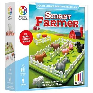 Smart Games - Smart Farmer, joc de logica cu 60 de provocari, 4+ ani, editie lb. Romana imagine