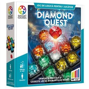 Smart Games - Diamond Quest, joc de logica cu 80 de provocari, 8+ ani, editie lb. Romana imagine