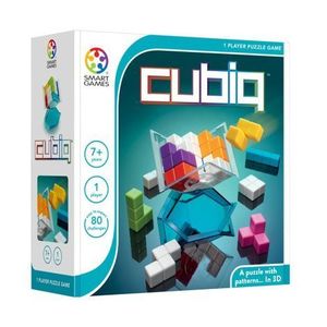 Smart Games - Cubiq, joc de logica cu 80 de provocari, 7+ ani, editie internationala imagine