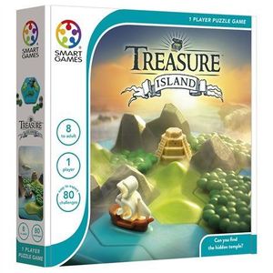Smart Games - Treasure Island, joc de logica cu 80 de provocari, 8+ ani, editie internationala imagine