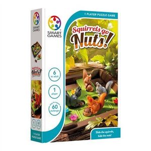 Smart Games - Squirrels Go Nuts!, joc de logica cu 80 de provocari, 6+ ani, editie internationala imagine