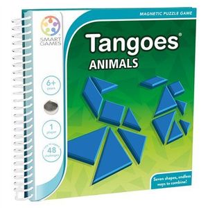 Smart Games - Tangoes Animals, joc de logica cu 48 de provocari, 6+ ani, editie internationala imagine