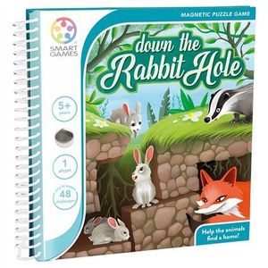 Smart Games - Down the Rabbit Hole, joc de logica cu 48 de provocari, 5+ ani, editie internationala imagine