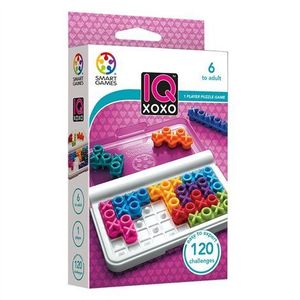Smart Games - IQ XOXO, joc de logica cu 120 de provocari, 6+ ani, editie internationala imagine