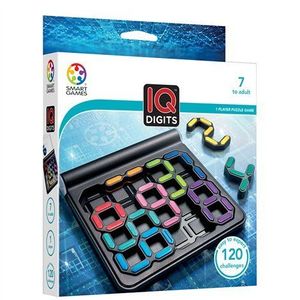 Smart Games - IQ Digits, joc de logica cu 120 de provocari, 7+ ani, editie internationala imagine