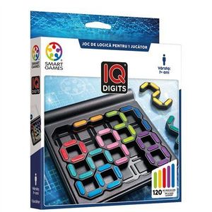 Smart Games - IQ Digits, joc de logica cu 120 de provocari, 7+ ani, editie lb. Romana imagine