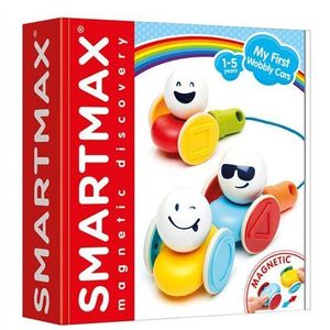 Joc magnetic Smart Max, My First Wobbly Cars, Primele mele masini amuzante, 7 piese imagine