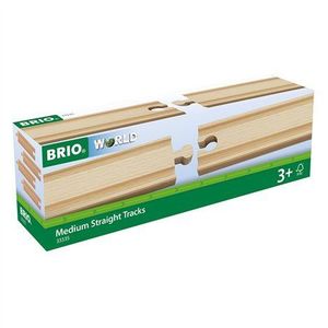 Set de sine drepte, medii pentru trenulete BRIO, 3+ ani imagine