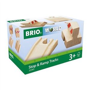 Set accesorii - rampe si cap de sina pentru trenulete BRIO, 3+ ani imagine