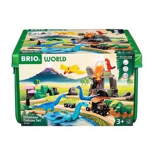 Set trenulet deluxe in lumea dinosaurilor, BRIO, 3+ ani imagine