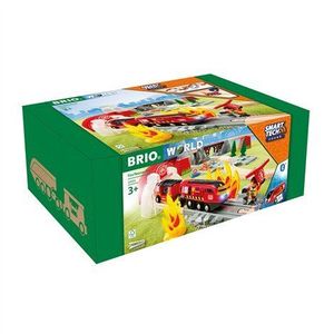 Set interactiv, trenulet pompieri, cu sunete BRIO, 3+ ani imagine
