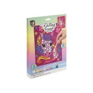 Set creativ Pictura pe numere punct cu punct, Dotting by number, unicorn imagine