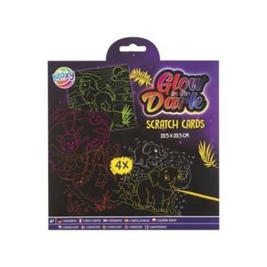 Set creativ de razuit fosforescent, Glow in the dark, pentru baieti imagine