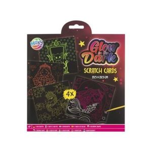 Set creativ de razuit fosforescent, Glow in the dark, pentru fete imagine