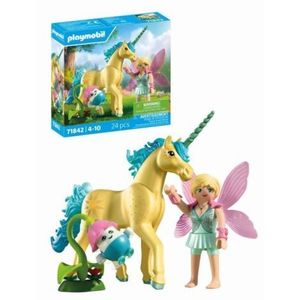 Playmobil - Jucarie de rol Figurina de colectie unicornul Sunshine Blossom si zana imagine