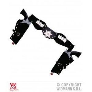 Centura cowboy neagra imagine