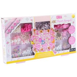 Kit creativ DIY - coliere si bratari cu margele Flower Bouquet, 500 piese, Perline ABC imagine