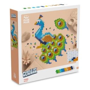 Puzzle pe numere Plus-Plus, 800 piese, Paun imagine