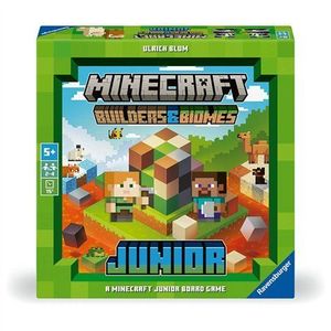 Minecraft Builders & Biomes Junior, joc de societate pentru copii de la 5 ani, Ravensburger, multilingv incl. RO imagine