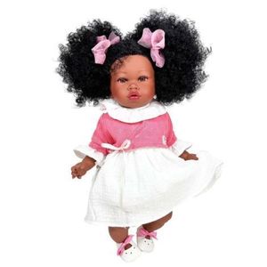 Papusa Nines DOnil, Addis Bailarina, cu sunete, Afro, cu miros de vanilie, 45 cm imagine