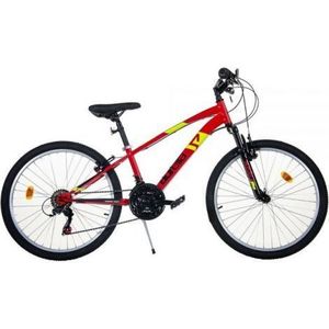 Bicicleta copii 9-12 ani, 24 inch, Mtb Barbati Ring Rosu, Dino Bikes DB424US06RE imagine