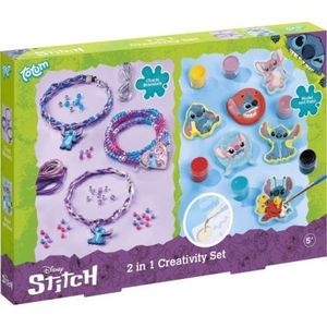 Set creativ DIY 2 in 1, Creeaza bratari si figurine din ipsos, Disney Lilo si Stitch imagine